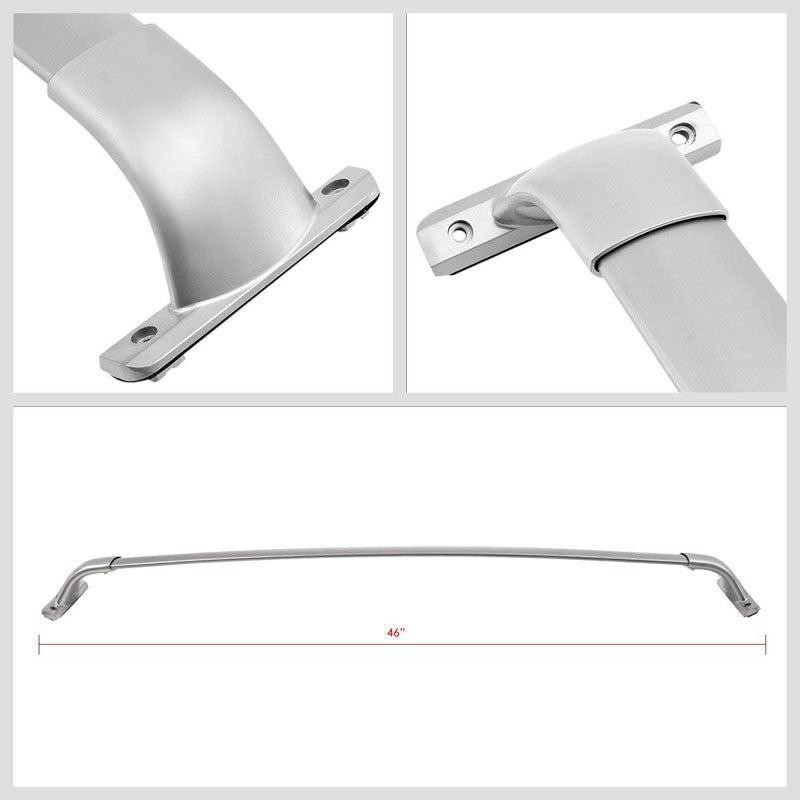 Black Aluminum Bolt-On Bolt-On Top Roof Rack Rail Cross Bar For 13-18 JX35 QX60