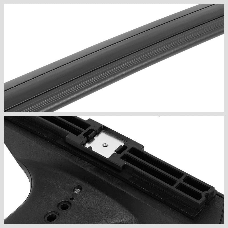 Black Aluminum Bolt-On Bolt-On Top Roof Rack Rail Cross Bar For 09-17 Traverse