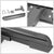 26.75"Long/4" Wide Square Step Heavy Duty Hitch Step Bar Black For 2" Receiver