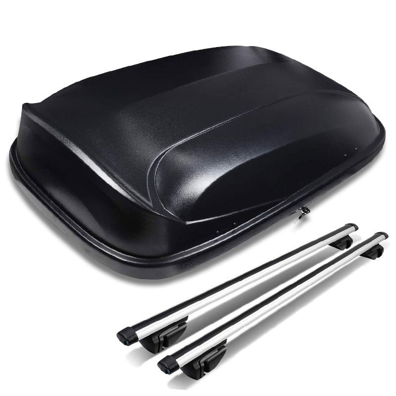 Universal Black Aluminum/ABS Plastic Roof Box For Vehicles 120 cm wide roof