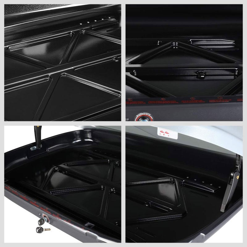 Universal Gray Aluminum/ABS Plastic Roof Box For Vehicles 120 cm wide roof