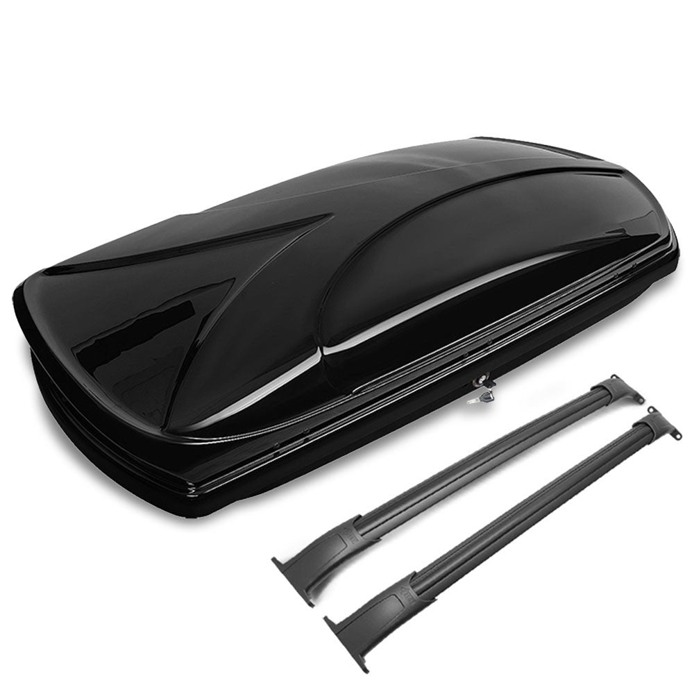 Black Aluminum/ABS Plastic Roof Box For 15-19 Cadillac Escalade/ESV 6.2L V8