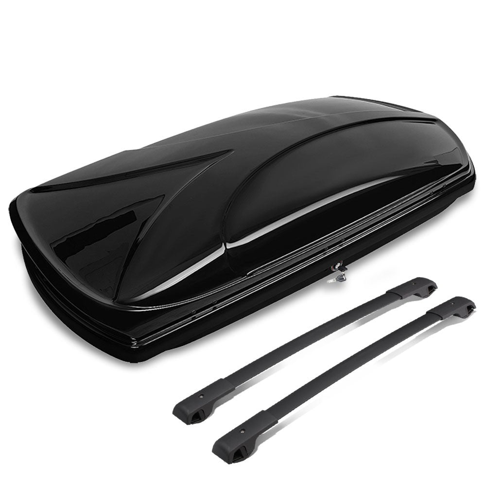 Black Aluminum/ABS Plastic Roof Box For 14-18 Subaru Forester 2.0L/2.5L DOHC