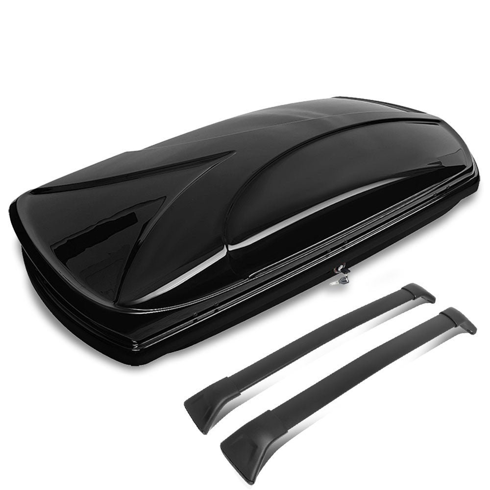 Black Aluminum/ ABS Plastic Roof Box For 17-19 Mazda CX-5 2.0L/2.2L/2.5L DOHC