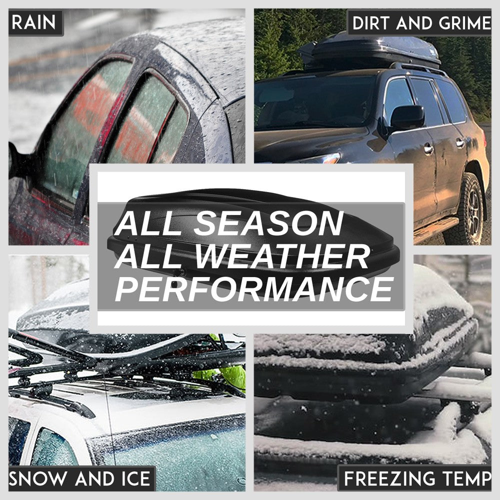 Universal SUV Waterproof Roof Box Travel Storage 110lbs Max W/LOCK 53x34x15