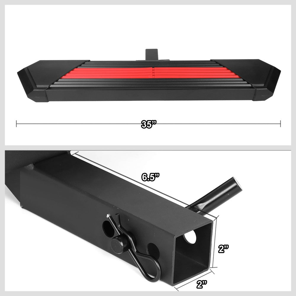 Universal Hitch Receiver/Step 35" x 6.25" 300lbs Max Fits 2" Receivers