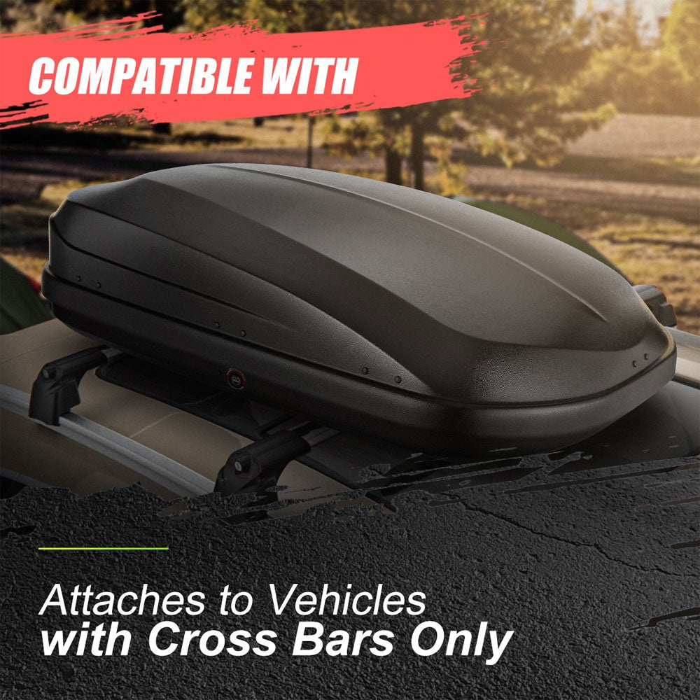 12.7 cu. Ft. (360L) Black Textured Roof Top Mount Luggage Storage Box BFC-RFBX-8293-BK