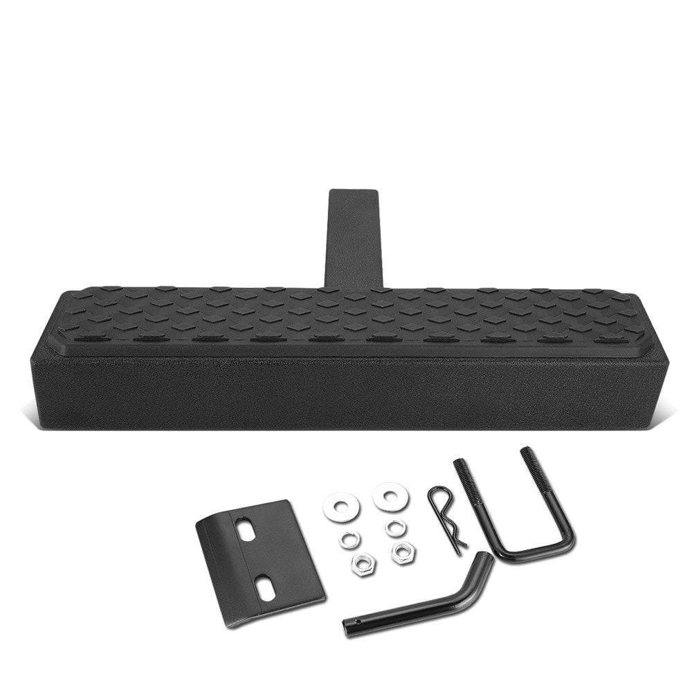 18.5" Wide Flat Board Diamond Pad Trailer Hitch Receiver Step For 2" Receiver