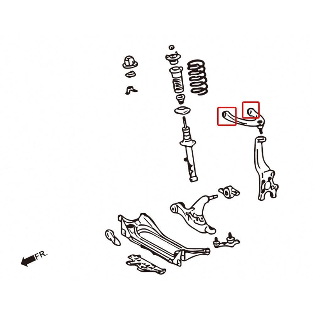 RC-666089 Rocar 2PC Front Upper Control Arm Bushing For GS-Series S190/IS-Series XE20 XE30