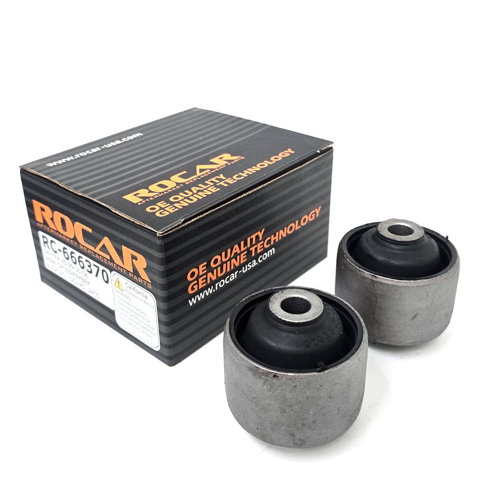新品本物 Rocar Rear (DS+PS) Crossmember (Axle Beam) Bushing RC-666370 ピアス