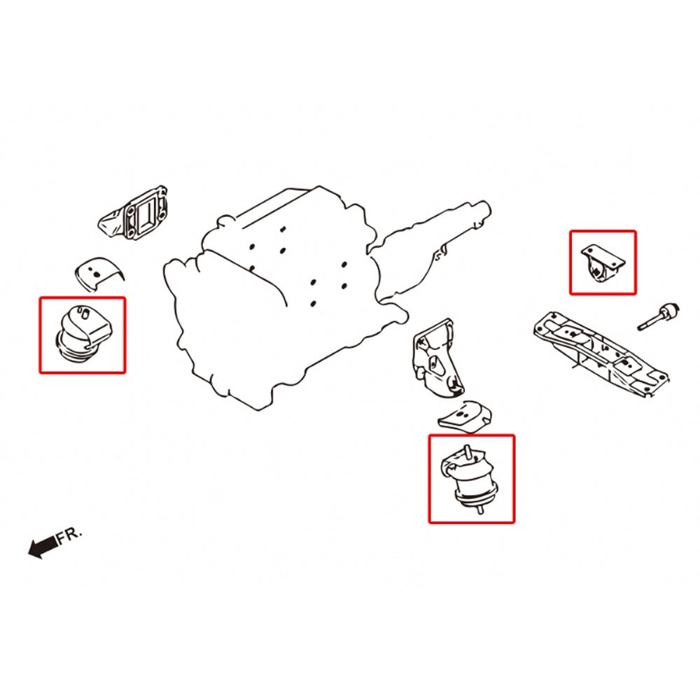 Rocar Engine Transmission Mount 03-09 350Z Z33/G35 V35 RC-EM0064