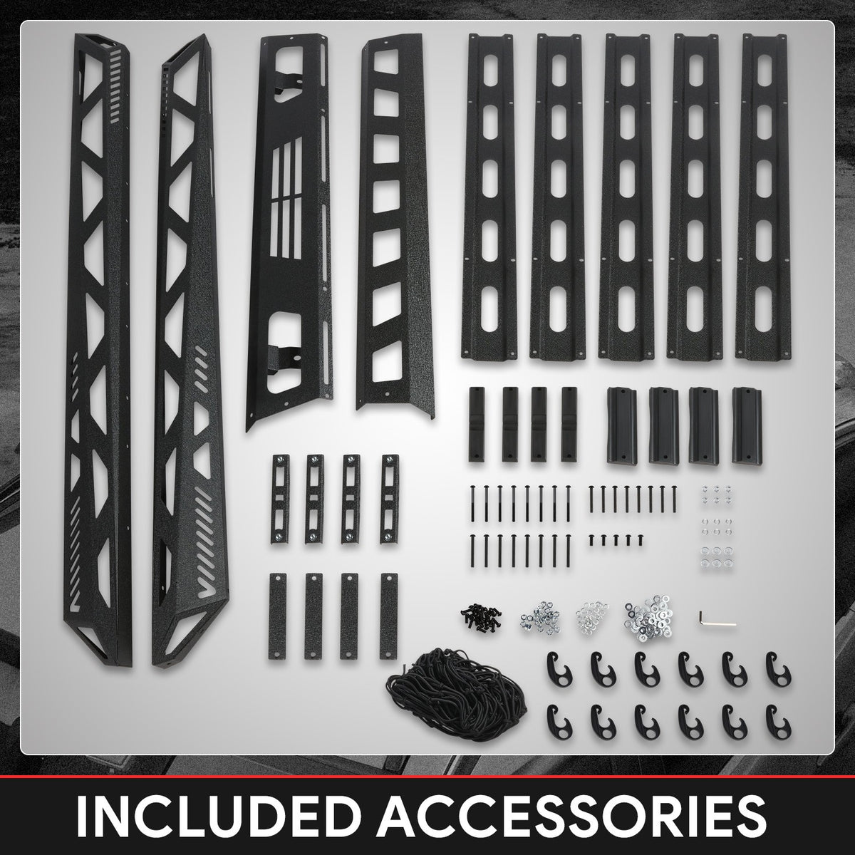 50"x31" Silver Aluminum Roof Rack Cargo Luggage Carrier Bracket+Crossbar For SUV