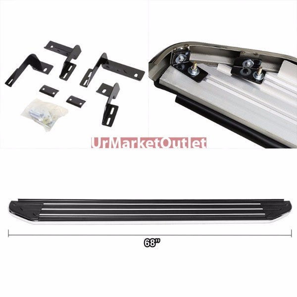 Ridgeline Flat Board Metal Running Board Nerf Bar For 06-12 Toyota RAV4 (XA30)