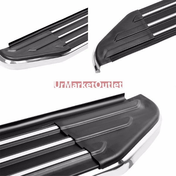 Ridgeline Flat Board Metal Running Board Nerf Bar For 07-13 Acura MDX (YD2 Gen)