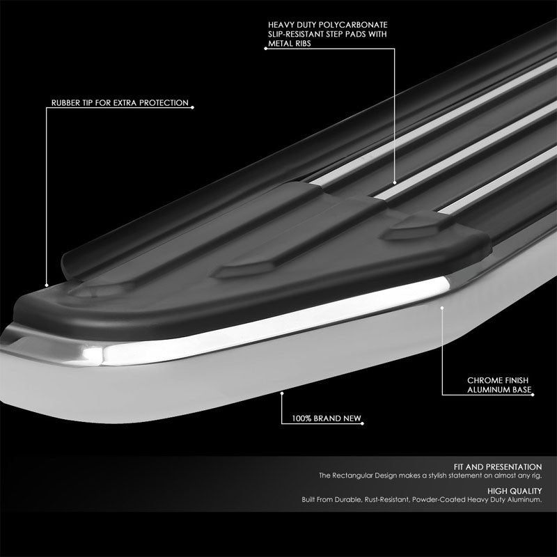 Ridgeline Flat Board Metal Running Board Nerf Bar For 16-22 Honda Pilot (YF5/6)