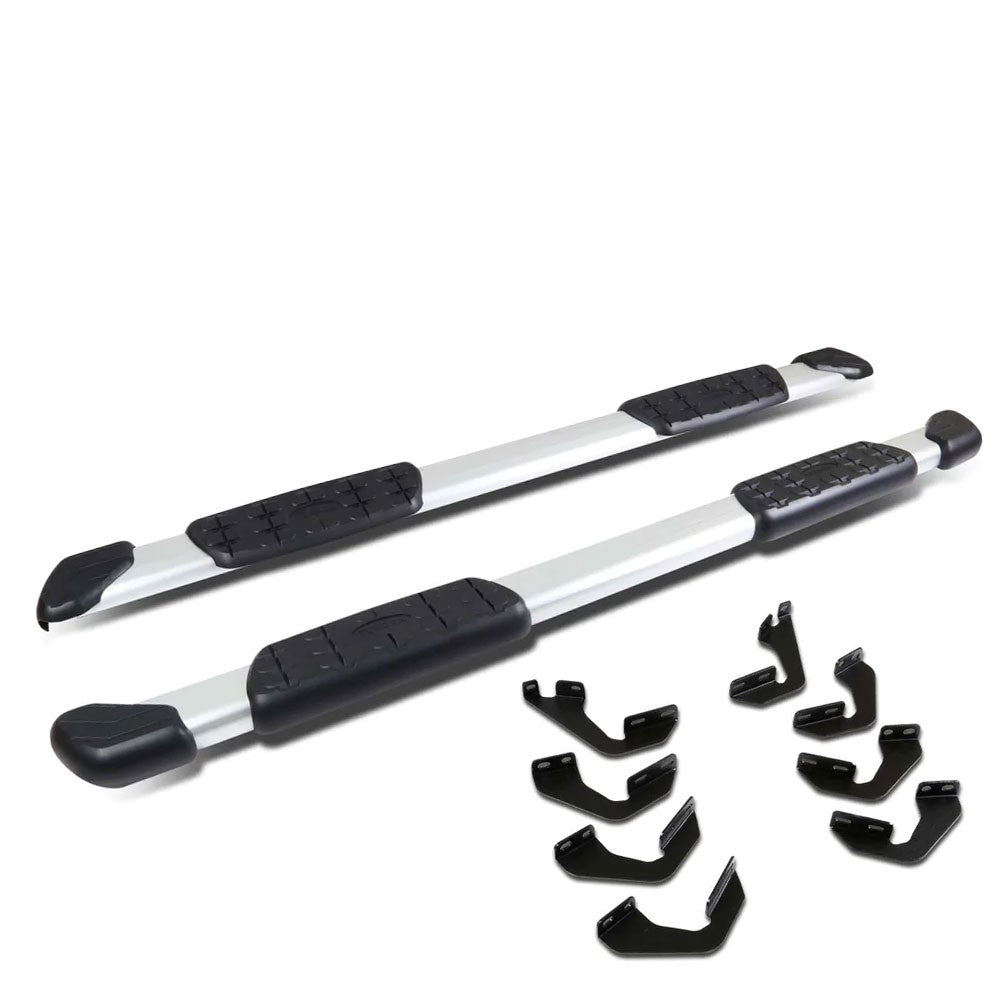 5.25" Flat Pads Metal Running Board Nerf Bar For 07-21 Tundra XK50 Crew Cab