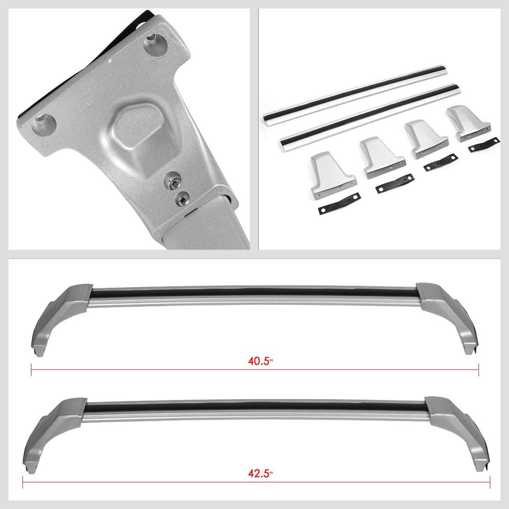 Powdercoated Black Bolt-On Roof Rack Crossbar Rail For 17-20 SUV XT5