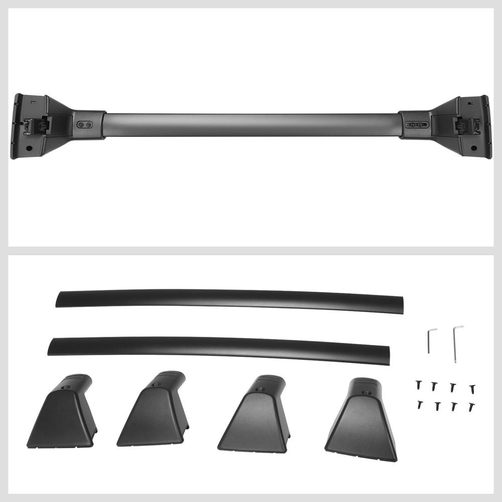 2PCs Aluminum OE Style Roof Rack Crossbar For 14-19 Toyota Highlander LE Trim