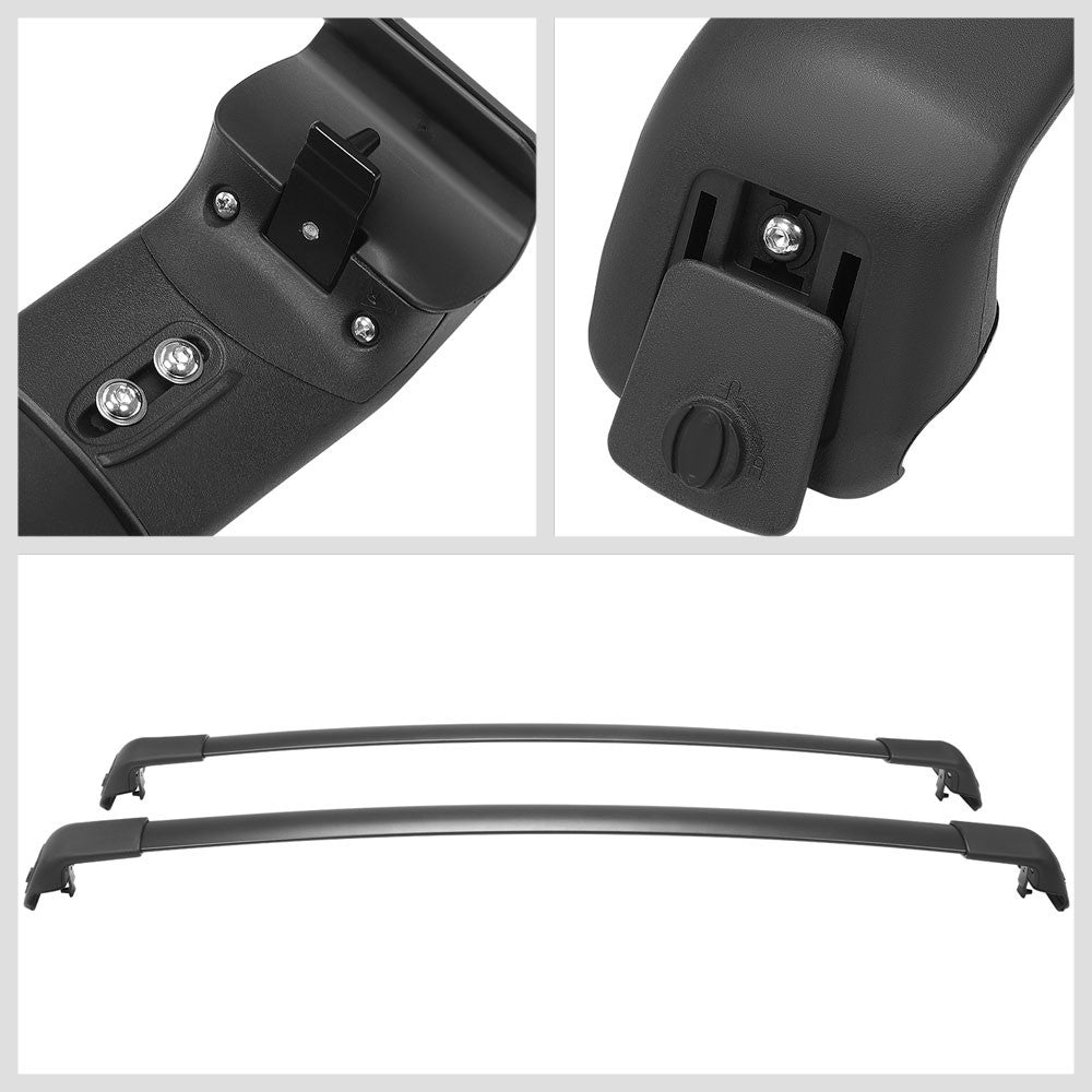 2X Aluminum Black Roof Rack Rail Crossbar (OE Style) For 16-21 Tucson (TL)