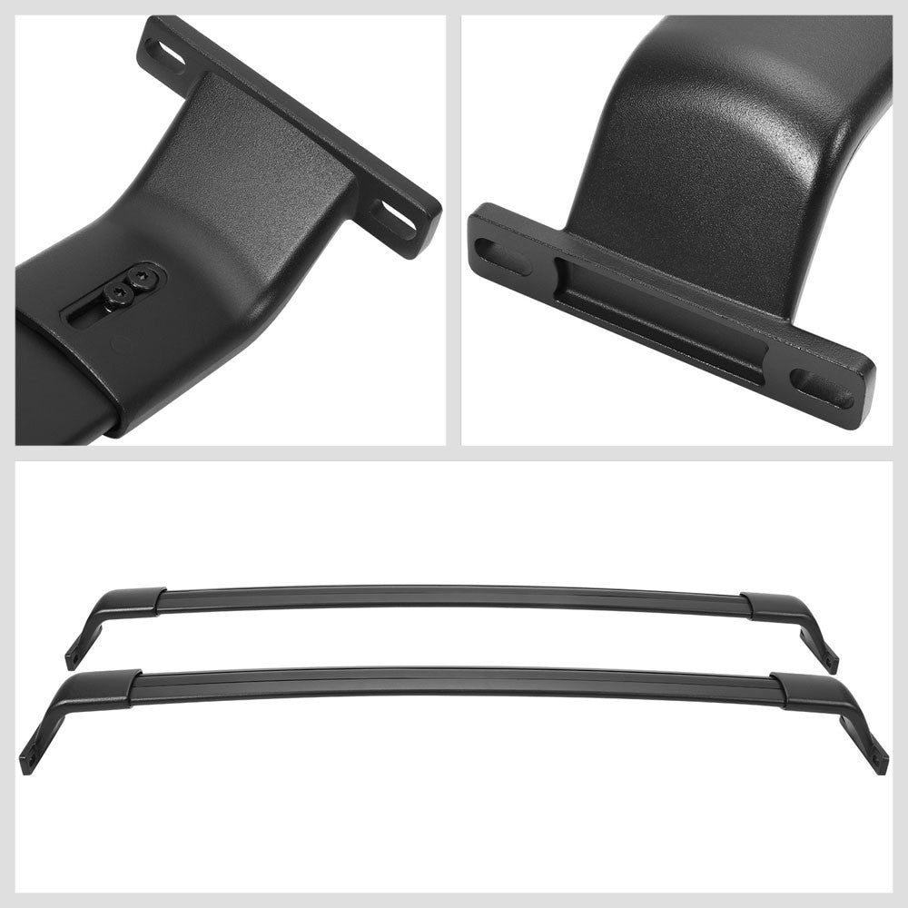 2X Aluminum Black Roof Rack Rail Crossbar (OE Style) For 21-24 Grand Cherokee WL