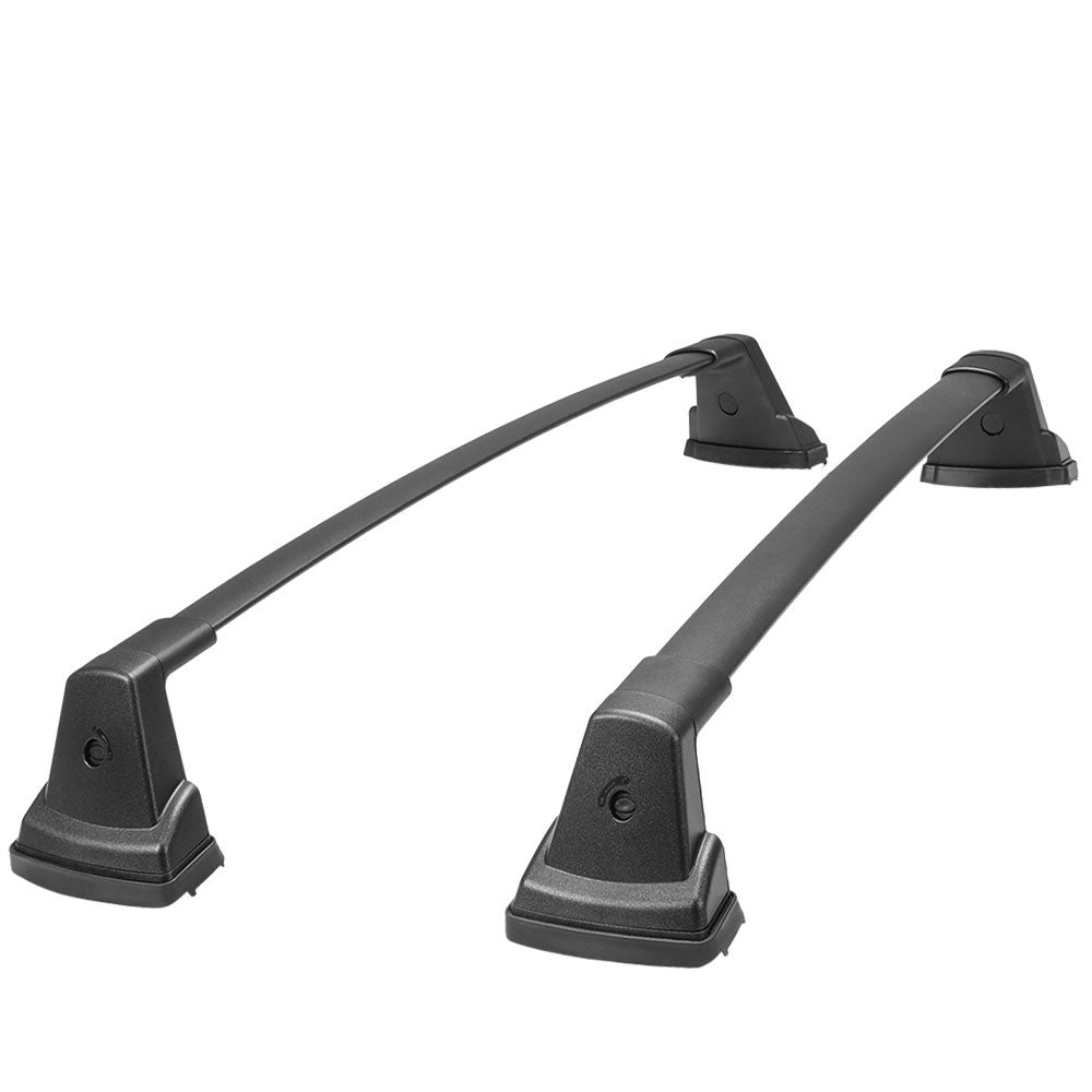 2X Aluminum Black Roof Rack Rail Crossbar (OE Style) For 20+ Kia Soul (SK3)