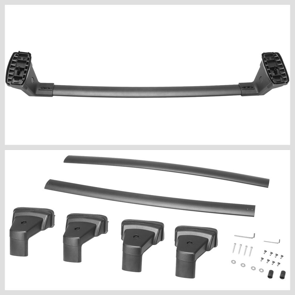 2X Aluminum Black Roof Rack Rail Crossbar (OE Style) For 20+ Kia Soul (SK3)