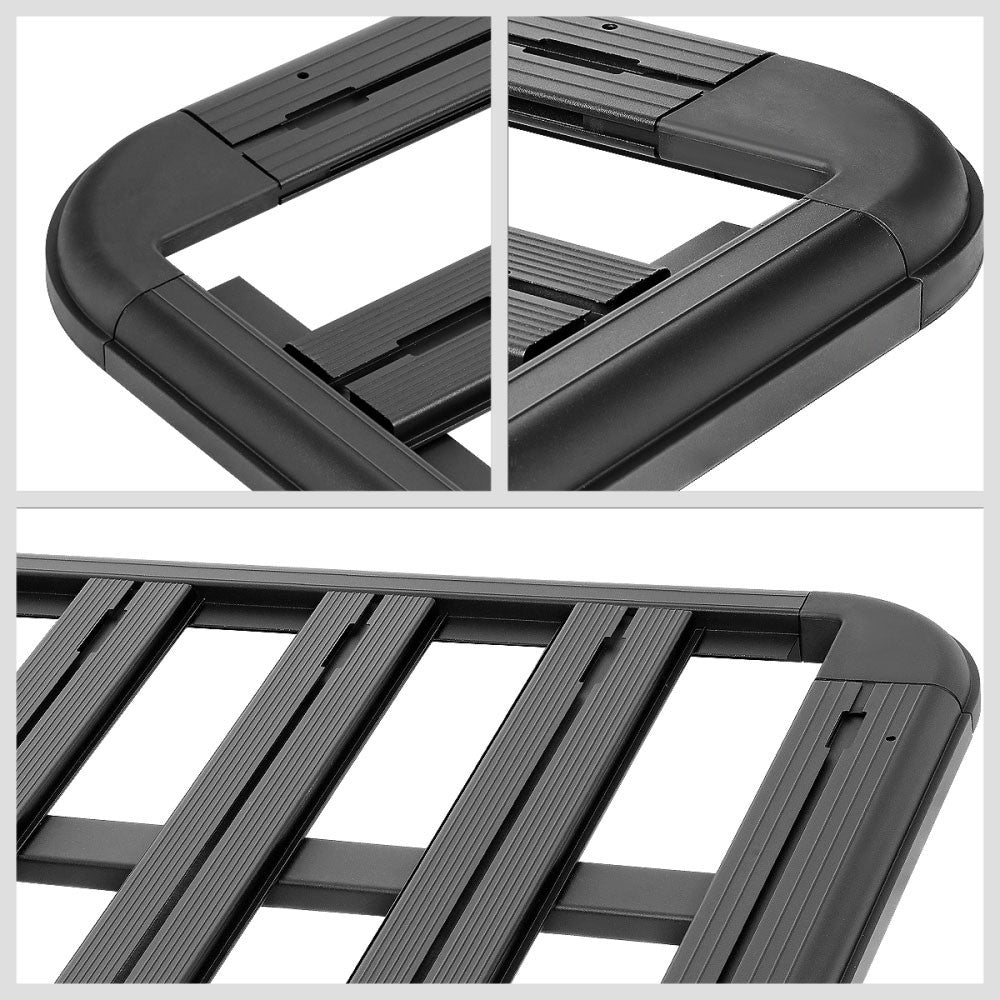 60" x 48" Black Universal Roof Top Pallet Board Style Aluminum Cargo Carrier
