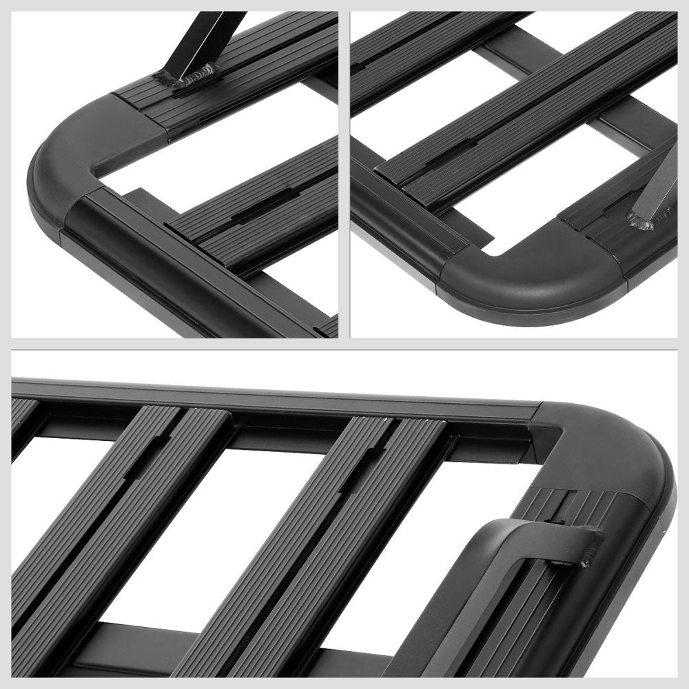 60"x48"x6" Black Universal Roof Top Pallet Board Style Aluminum Cargo Carrier
