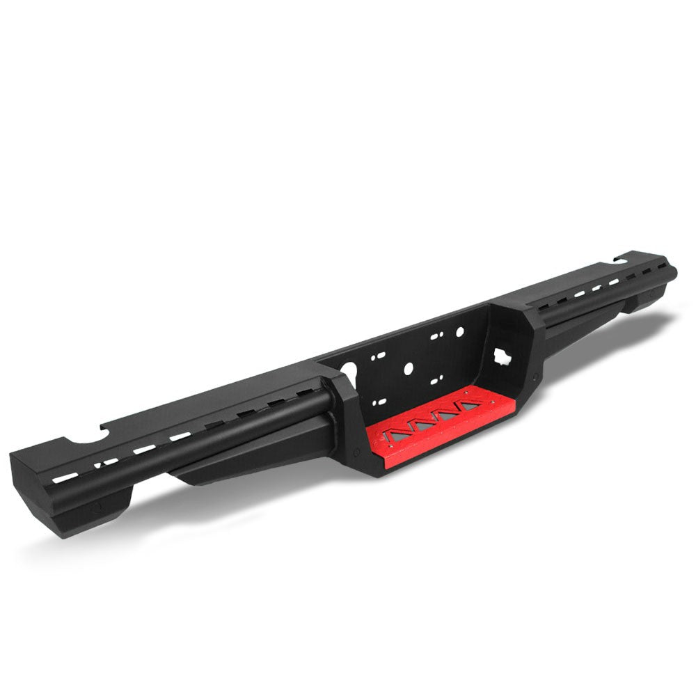 Black Steel Off Road Heavy Duty Rear Bumper For 17-19 Ford F-150 Raptor 3.5L V6