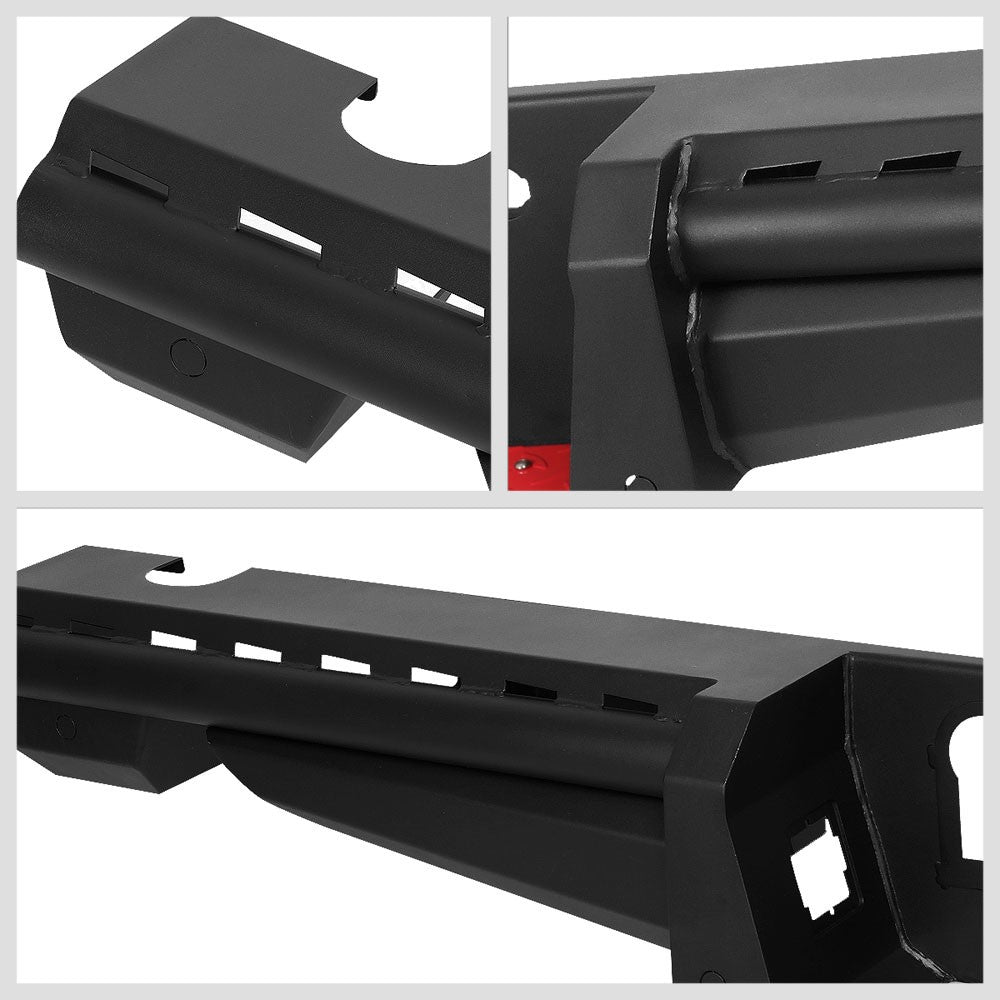 Black Steel Off Road Heavy Duty Rear Bumper For 17-19 Ford F-150 Raptor 3.5L V6