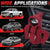 BFC-STKBC-HOOD-DR Universal Red 5.2" X 4.5" Hoodie Style Shift Knob Cover Protector 2.2" DIA