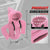 BFC-STKBC-HOOD-PK Universal Pink 5.2" X 4.5" Hoodie Style Shift Knob Cover Protector 2.2" DIA
