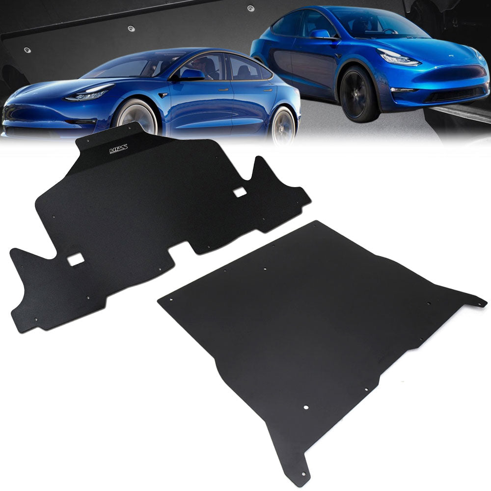 SP-101+102 HPS Front/Rear Skid Plate Undertray Shield For Tesla 17-23 Model 3/20-23 Model Y