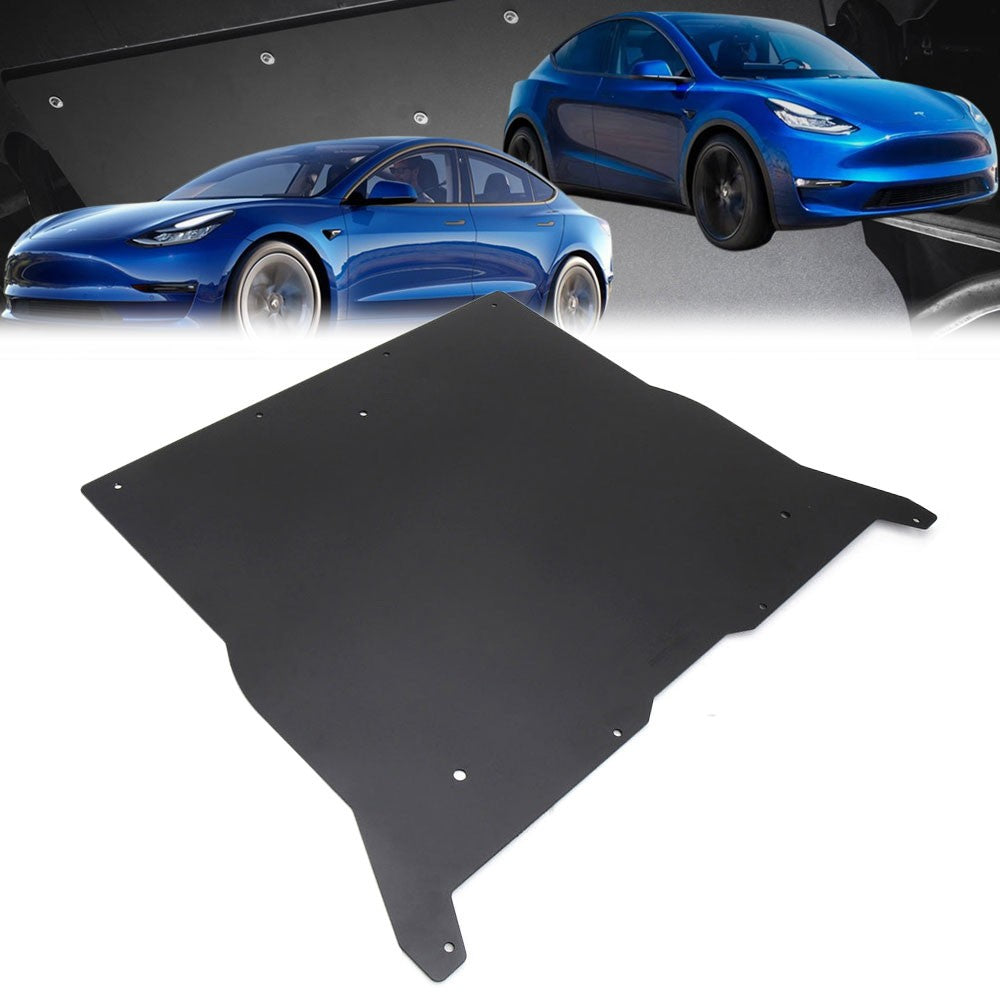 SP-101 HPS Black Front Skid Plate Undertray Shield For Tesla 17-23 Model3/20-23 Model Y