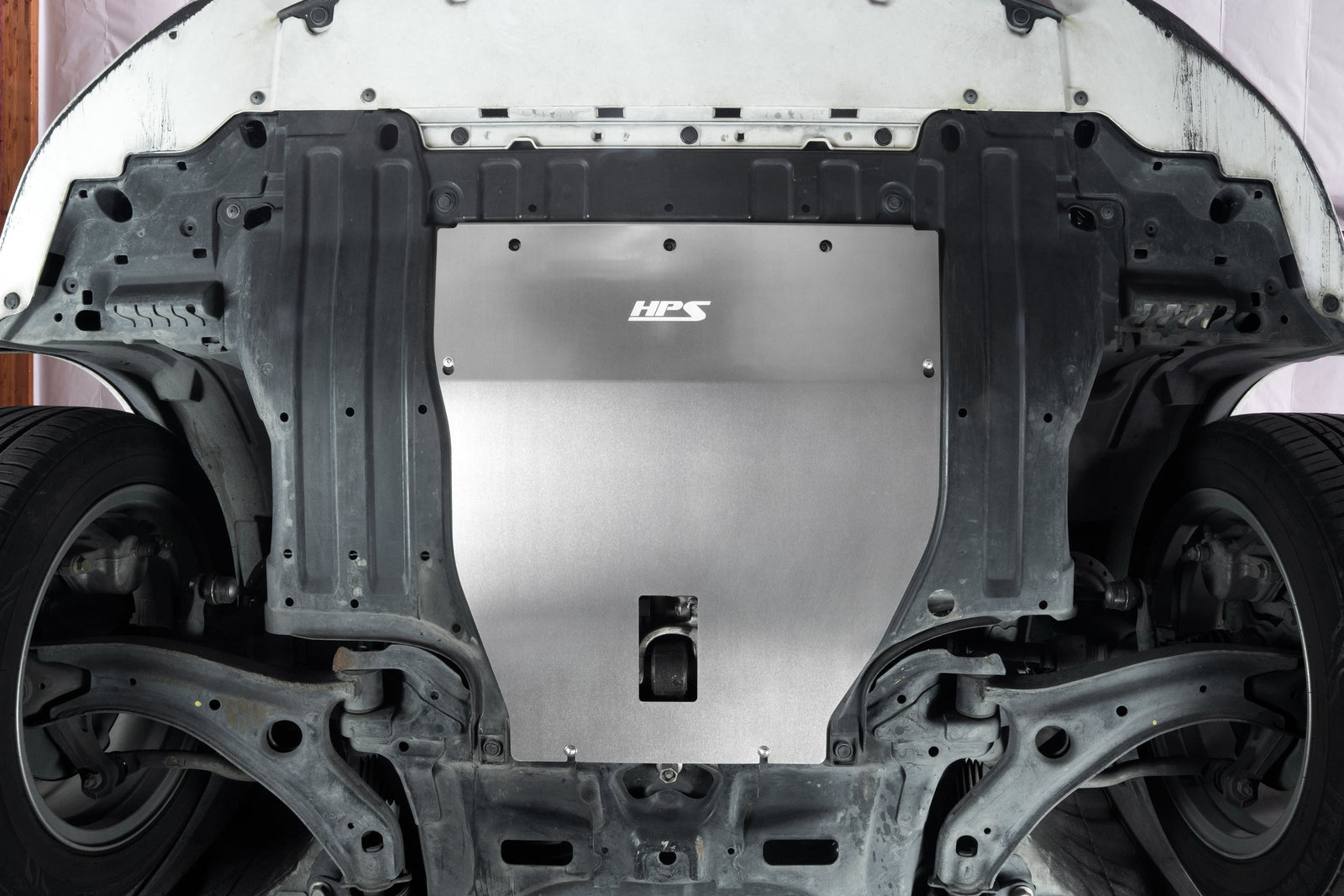 SP-105 HPS Black Front Under Tray Skid Plate 09-13 Honda Fit 1.5L (GE 2nd)