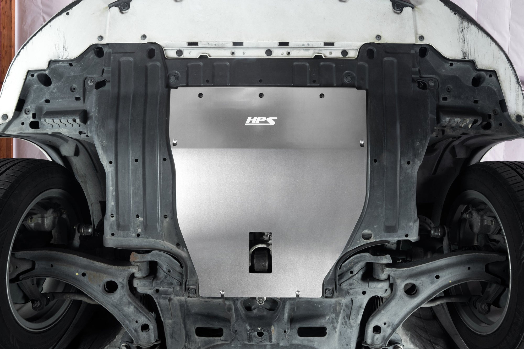 SP-105 HPS Black Front Under Tray Skid Plate 09-13 Honda Fit 1.5L (GE 2nd)