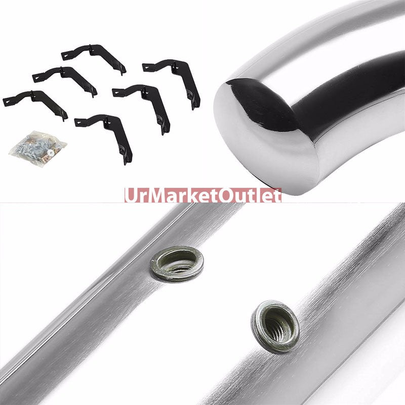 Curved End Metal Running Board Nerf Bar For 07-18 Silverado 1500 Extended Cab