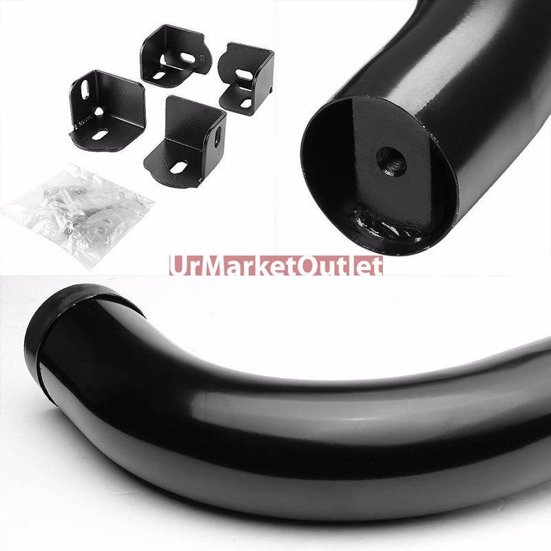 90 Bend End Black Running Board Nerf Bar For 04-12 Colorado/Canyon Extended Cab