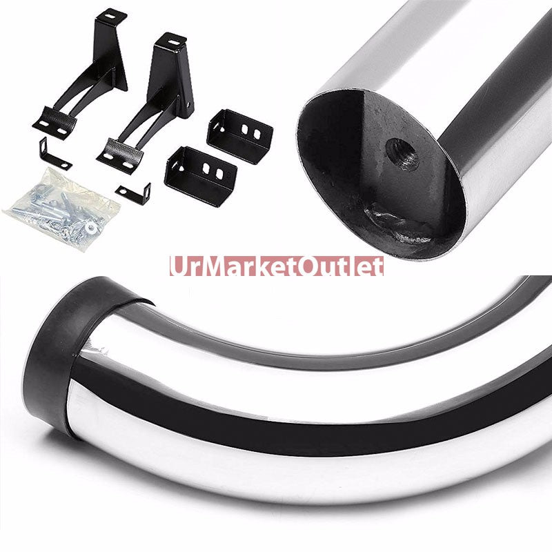 90 Bend End Metal Running Board Nerf Bar For 00-14 Tahoe/Yukon GMT800 GMT900