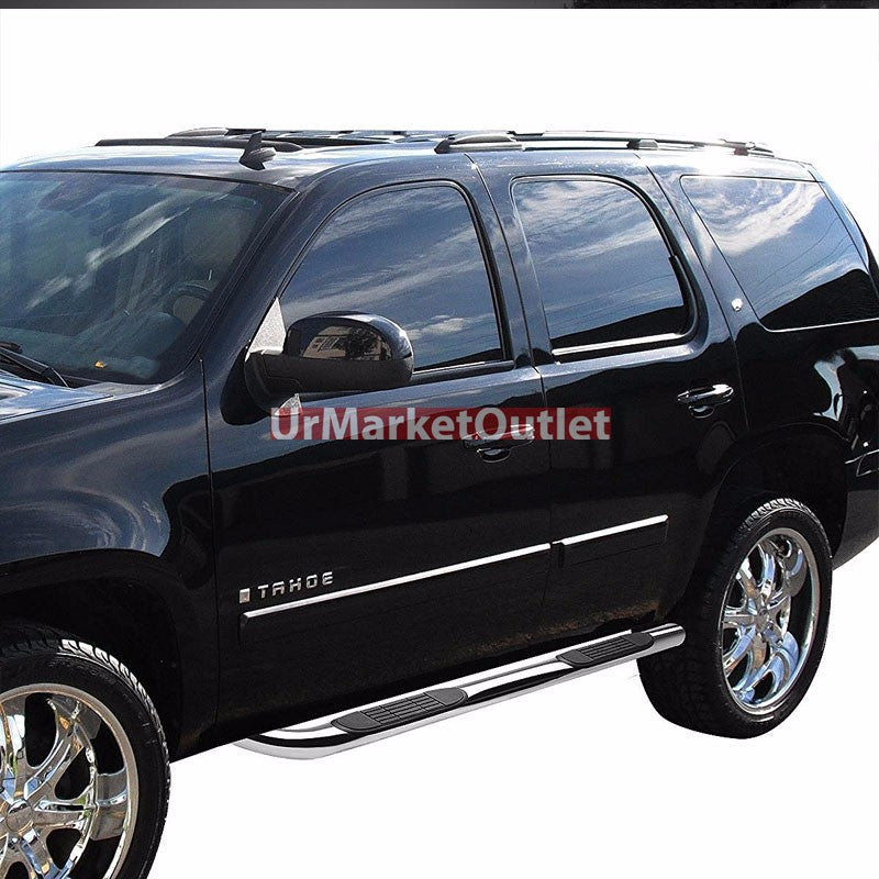90 Bend End Metal Running Board Nerf Bar For 00-14 Tahoe/Yukon GMT800 GMT900