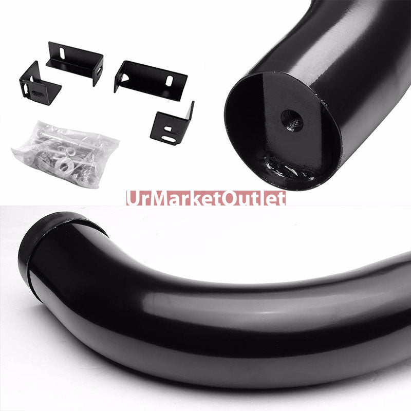 90 Bend End Black Running Board Nerf Bar For 04-12 Colorado/Canyon Crew Cab