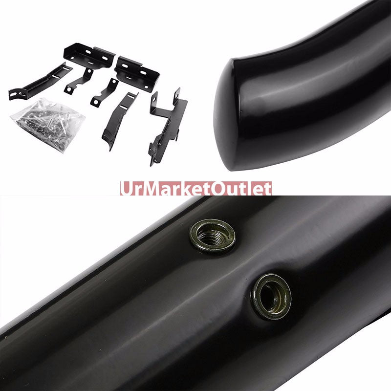 Curved End Black Running Board Nerf Bar For 10-16 Chevrolet Equinox/GMC Terrain