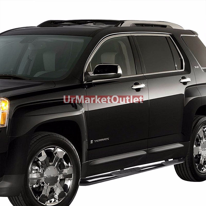 Curved End Black Running Board Nerf Bar For 10-16 Chevrolet Equinox/GMC Terrain