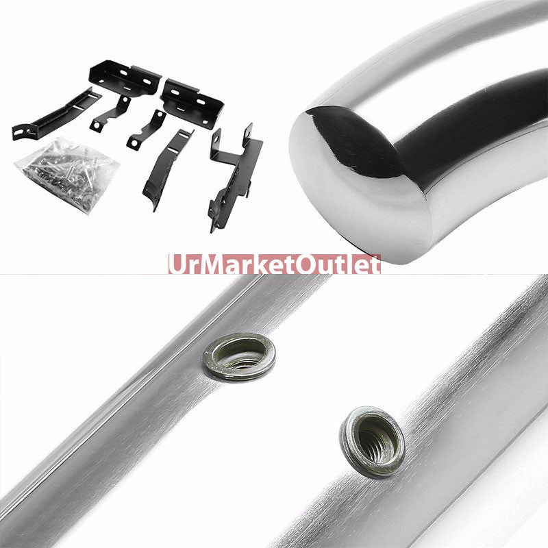Curved End Metal Running Board Nerf Bar For 10-16 Chevrolet Equinox/GMC Terrain