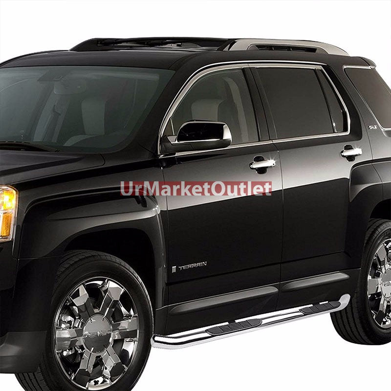 Curved End Metal Running Board Nerf Bar For 10-16 Chevrolet Equinox/GMC Terrain