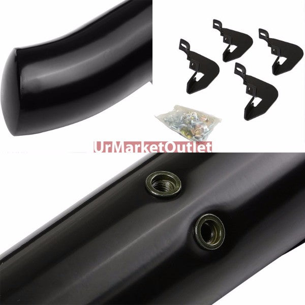 Curved End Black Running Board Nerf Bar For 15+ Colorado/Canyon (RG) Crew Cab