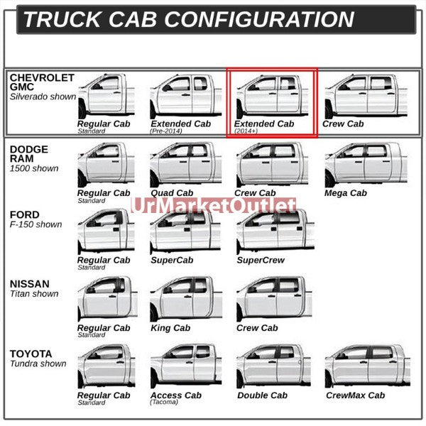 Curved End Metal Running Board Nerf Bar For 15+ Colorado/Canyon (RG) Crew Cab