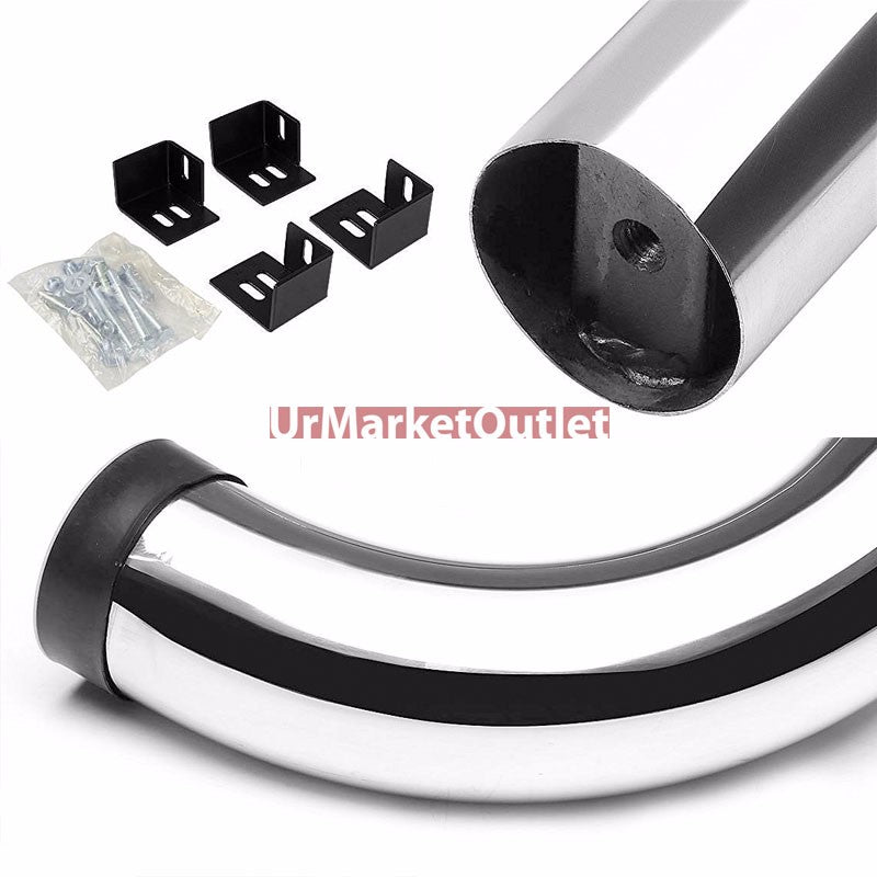 90 Bend End Metal Running Board Nerf Bar For 98-03 Dodge Durango