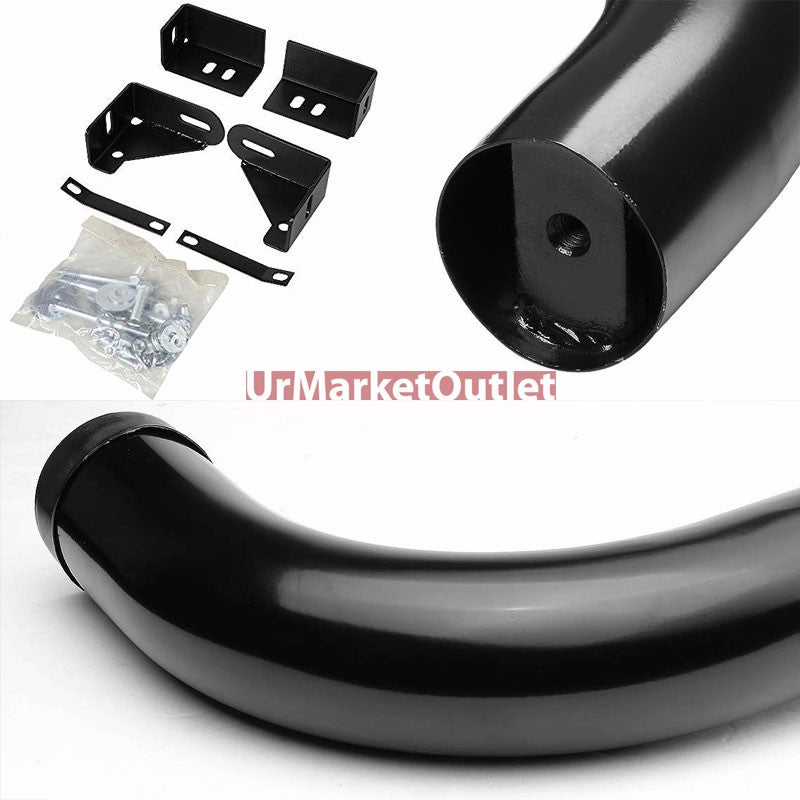90 Bend End Black Running Board Nerf Bar For 04-09 Durango/07-09 Aspen
