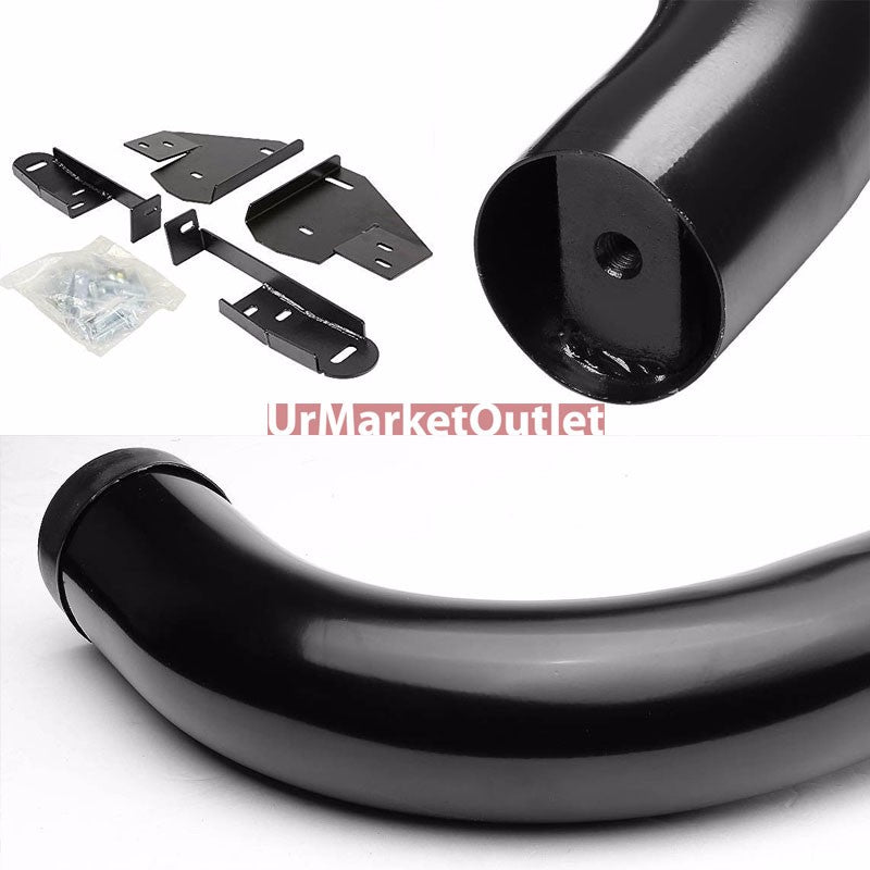 90 Bend End Black Running Board Nerf Bar For 09+ Ram 1500/2500/3500 Standard Cab